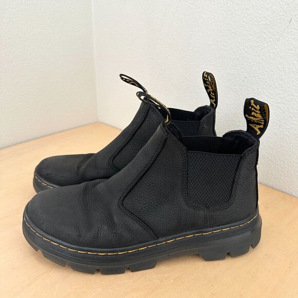 Dr. Martens Hardie II Pebbled Leather Chelsea Boots Pull Black Men\'s US 8 EU 41 main image 4